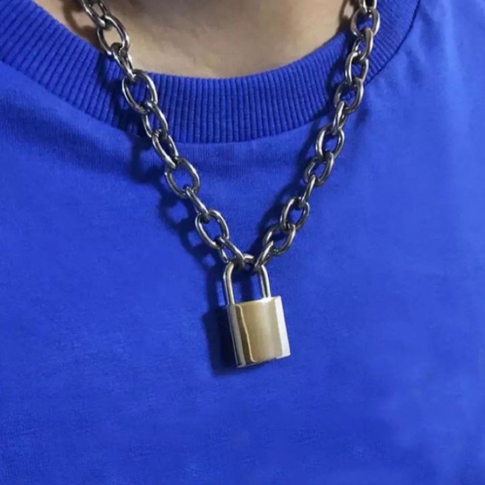 padlock chain necklace